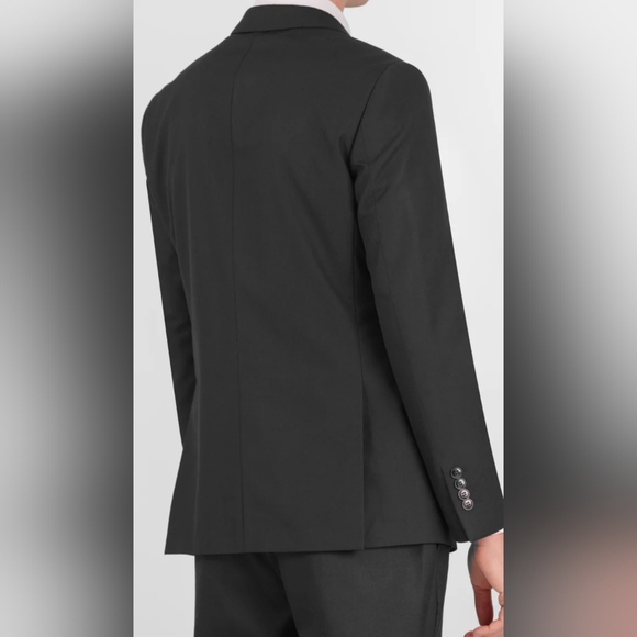 NWT Men's Black 2 Button Suit 56R 50W Modern Fit New 2pc - Picture 5 of 6